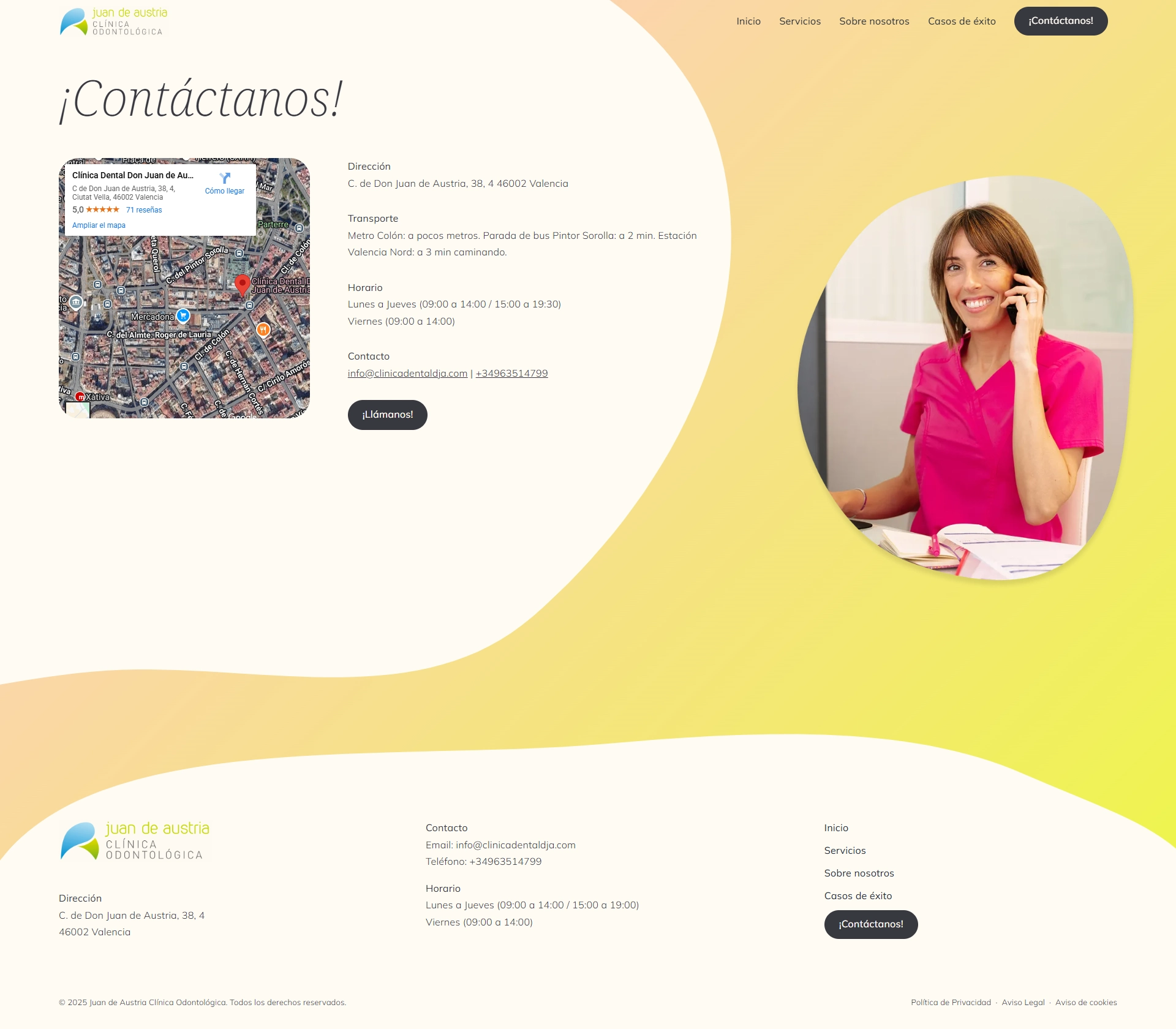 clinica-juan-de-austria-diseño-pagina-contacto